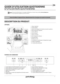 Notice PRIVILEG RSBO 3T224 X Lave-vaisselle