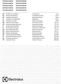 Notice ELECTROLUX EXP26U559HW Ilmastointilaite