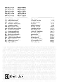 Notice ELECTROLUX EXP26U339HW Ilmastointilaite