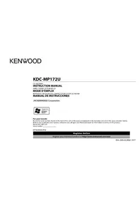 Notice KENWOOD KDCMP172U Lecteur CD