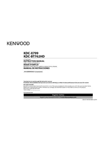 Notice KENWOOD KDCX799 Receptor de audio y vídeo