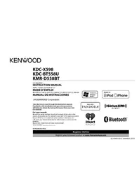 Notice KENWOOD KMRD558BT Receptor de audio y vídeo