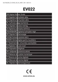 Notice Emos EV022 Кухонні ваги