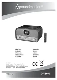 Notice Soundmaster ELITE LINE PL910 Sistema hi-fi