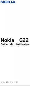 Notice NOKIA G22 Téléphone portable