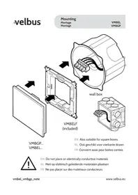 Notice Velbus VMBGPODW Interrupteur électrique