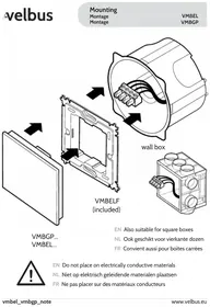Notice Velbus VMBGPODB Interrupteur électrique