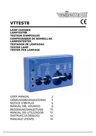 Notice VELLEMAN VTTEST8 équipements de mesure