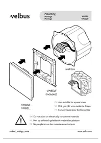 Notice Velbus VMBGP4B Interrupteur électrique