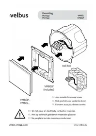 Notice Velbus VMBGP4W Interrupteur électrique