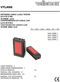 Notice VELLEMAN VTLAN6 Messgeräte