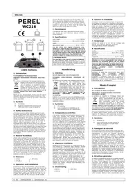 Notice Perel WC216 Station Météo