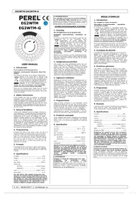 Notice Perel EG2WTM PRISE