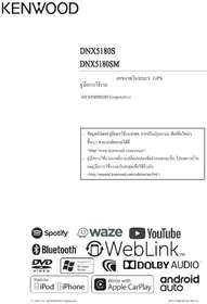 Notice KENWOOD DNX5180SM Système de navigation GPS