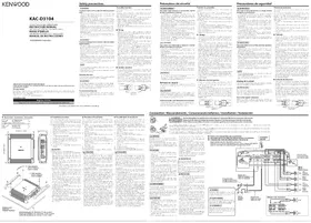 Notice KENWOOD KACD3104 Récepteur audio-vidéo