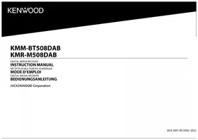 Notice KENWOOD KMRM508DAB Récepteur audio-vidéo