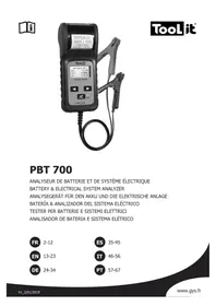 Notice GYS TOOL IT PBT 700 Carregador de pilhas