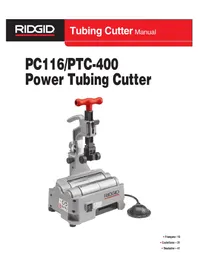 Notice RIDGID PTC400 Slicer