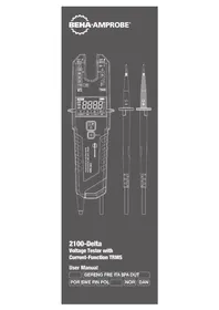 Notice Beha-Amprobe 2100DELTA Måleudstyr