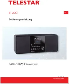 Notice Telestar IR 200 Radio