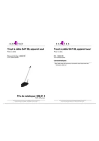 Notice Safetex SAT 08 Treuil à câble