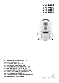 Notice AMICA SURACON PET VM 7003 Пилосос