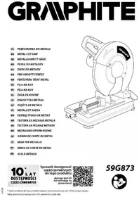 Notice Graphite 59G873 Zaag