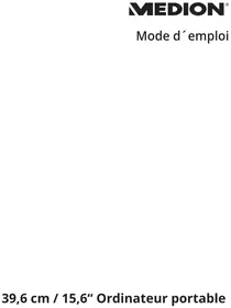 Notice MEDION ERAZER X6601 (MD 60381) Netbook