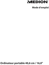 Notice MEDION ERAZER SPECIALIST P10 Netbook