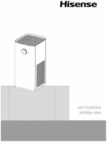 Notice HISENSE AP580H Légtisztító