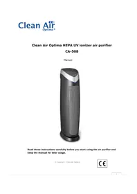 Notice Clean Air Optima CA508 Luchtzuiveraar
