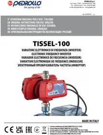 Notice Pedrollo TISSEL100 Pompe