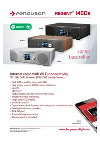 Notice Ferguson REGENT I450S Radio