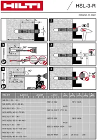 Notice HILTI HSL3R Cheville métallique