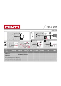 Notice HILTI HSL3SKR Cheville métallique