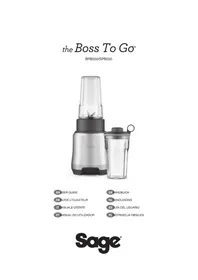 Notice SAGE THE BOSS TO GO SPB550 Robot ménager