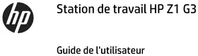 Notice HP Z1 G3 Ordinateur de bureau