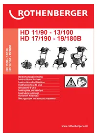 Notice ROTHENBERGER HD 13100 Nettoyeur haute pression