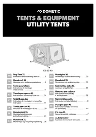 Notice DOMETIC K9 80 AIR Tente