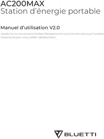 Notice BLUETTI AC200MAX Générateur