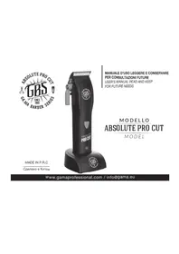 Notice GAMA GBS ABSOLUTE PRO CUT Tondeuse