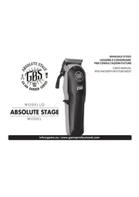 Notice GAMA GBS ABSOLUTE STAGE Tondeuse