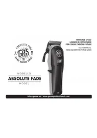 Notice GAMA GBS ABSOLUTE FADE Tondeuse électrique