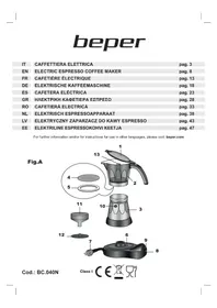 Notice Beper BC.040N Macchina da caffè