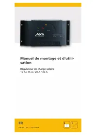 Notice STECA SOLARIX PRS 1010 Contrôleur