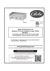 Notice Globe GG60TG Plaque de grill