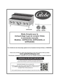 Notice Globe GHPSU424G Cuisinière
