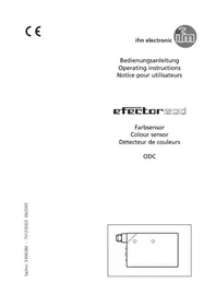 Notice IFM OD5007 Capteur de couleur