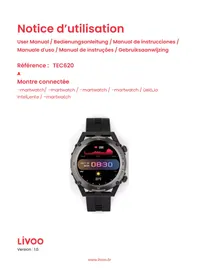 Notice LIVOO TEC620 Smartwatch