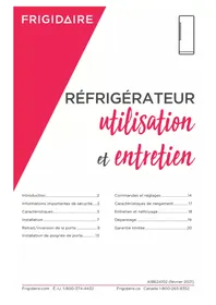 Notice FRIGIDAIRE FRAE2024AW Réfrigérateur